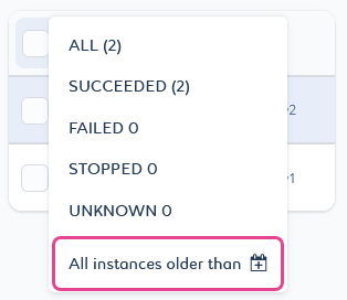 job deletion instance date