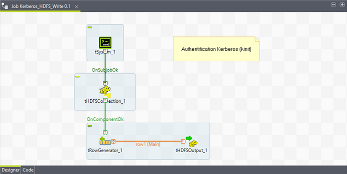 hdfs write file with kerberos with talend
